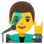 MAN SINGER emoji in Google's design style - Unicode 1F468-200D-1F3A4