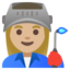 WOMAN FACTORY WORKER emoji with medium-light skin tone skin tone