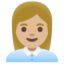 WOMAN OFFICE WORKER emoji with medium-light skin tone skin tone