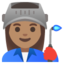 WOMAN FACTORY WORKER emoji with medium skin tone skin tone