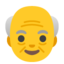 OLDER MAN emoji in Google's design style - Unicode 1F474