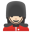 WOMAN GUARD emoji with light skin tone skin tone