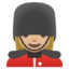 WOMAN GUARD emoji with medium-light skin tone skin tone