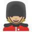 GUARDSMAN emoji with medium-light skin tone skin tone