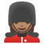 WOMAN GUARD emoji with medium skin tone skin tone