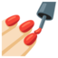 NAIL POLISH emoji with light skin tone skin tone