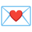 LOVE LETTER emoji in Google's design style - Unicode 1F48C