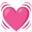 BEATING HEART emoji in Google's design style - Unicode 1F493