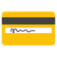 CREDIT CARD emoji in Google's design style - Unicode 1F4B3