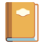 NOTEBOOK WITH DECORATIVE COVER emoji in Google's design style - Unicode 1F4D4