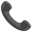 TELEPHONE RECEIVER emoji in Google's design style - Unicode 1F4DE