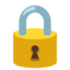 LOCK emoji in Google's design style - Unicode 1F512