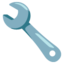 WRENCH emoji in Google's design style - Unicode 1F527