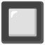 BLACK SQUARE BUTTON emoji in Google's design style - Unicode 1F532