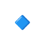 SMALL BLUE DIAMOND emoji in Google's design style - Unicode 1F539