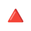 UP-POINTING RED TRIANGLE emoji in Google's design style - Unicode 1F53A