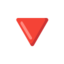 DOWN-POINTING RED TRIANGLE emoji in Google's design style - Unicode 1F53B