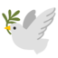 DOVE emoji in Google's design style - Unicode 1F54A-FE0F