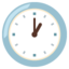 CLOCK FACE ONE OCLOCK emoji in Google's design style - Unicode 1F550