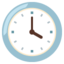 CLOCK FACE FOUR OCLOCK emoji in Google's design style - Unicode 1F553