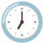 CLOCK FACE SEVEN OCLOCK emoji in Google's design style - Unicode 1F556