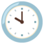 CLOCK FACE TEN OCLOCK emoji in Google's design style - Unicode 1F559