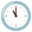 CLOCK FACE ELEVEN OCLOCK emoji in Google's design style - Unicode 1F55A