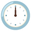 CLOCK FACE TWELVE OCLOCK emoji in Google's design style - Unicode 1F55B