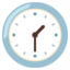 CLOCK FACE ONE-THIRTY emoji in Google's design style - Unicode 1F55C