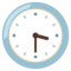 CLOCK FACE THREE-THIRTY emoji in Google's design style - Unicode 1F55E