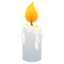 CANDLE emoji in Google's design style - Unicode 1F56F-FE0F