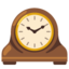 MANTELPIECE CLOCK emoji in Google's design style - Unicode 1F570-FE0F