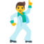 MAN DANCING emoji in Google's design style - Unicode 1F57A