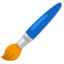 PAINTBRUSH emoji in Google's design style - Unicode 1F58C-FE0F