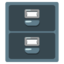 FILE CABINET emoji in Google's design style - Unicode 1F5C4-FE0F