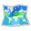 WORLD MAP emoji in Google's design style - Unicode 1F5FA-FE0F