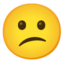 CONFUSED FACE emoji in Google's design style - Unicode 1F615