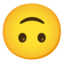 UPSIDE-DOWN FACE emoji in Google's design style - Unicode 1F643