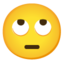 FACE WITH ROLLING EYES emoji in Google's design style - Unicode 1F644