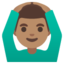 MAN GESTURING OK emoji with medium skin tone skin tone