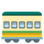 RAILWAY CAR emoji in Google's design style - Unicode 1F683