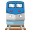 TRAIN emoji in Google's design style - Unicode 1F686