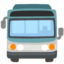 ONCOMING BUS emoji in Google's design style - Unicode 1F68D