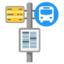 BUS STOP emoji in Google's design style - Unicode 1F68F