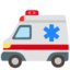 AMBULANCE emoji in Google's design style - Unicode 1F691