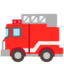 FIRE ENGINE emoji in Google's design style - Unicode 1F692