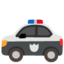 POLICE CAR emoji in Google's design style - Unicode 1F693