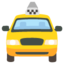 ONCOMING TAXI emoji in Google's design style - Unicode 1F696