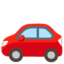 AUTOMOBILE emoji in Google's design style - Unicode 1F697