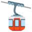 AERIAL TRAMWAY emoji in Google's design style - Unicode 1F6A1